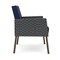 Lesro Mystic Lounge Reception Guest Chair, Bronze, MD Ink Back, MD Ink Seat, RS Echo Arm Panels ML1101 - alternate 2